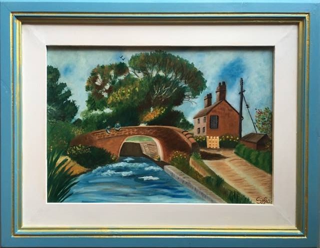 olio su cartone 52x36 cm